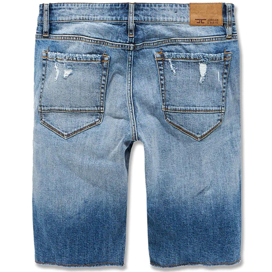 Lafayette Denim Shorts (Medium Blue) Rear | Jordan Craig