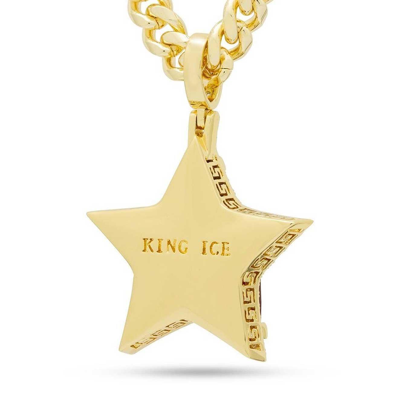 Ruby Star Necklace Rear | King Ice
