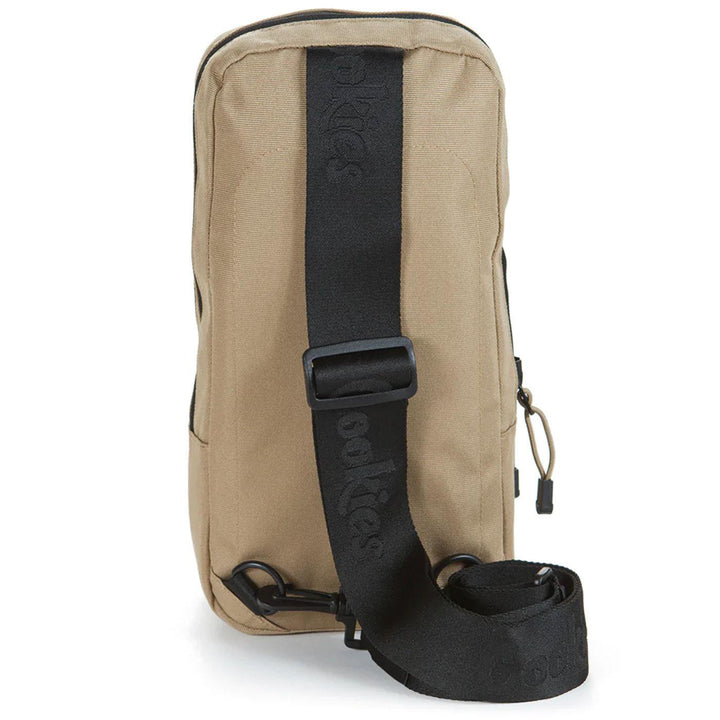 Noir Smell Proof Shoulder Bag (Tan) Rear | Cookies Clothing