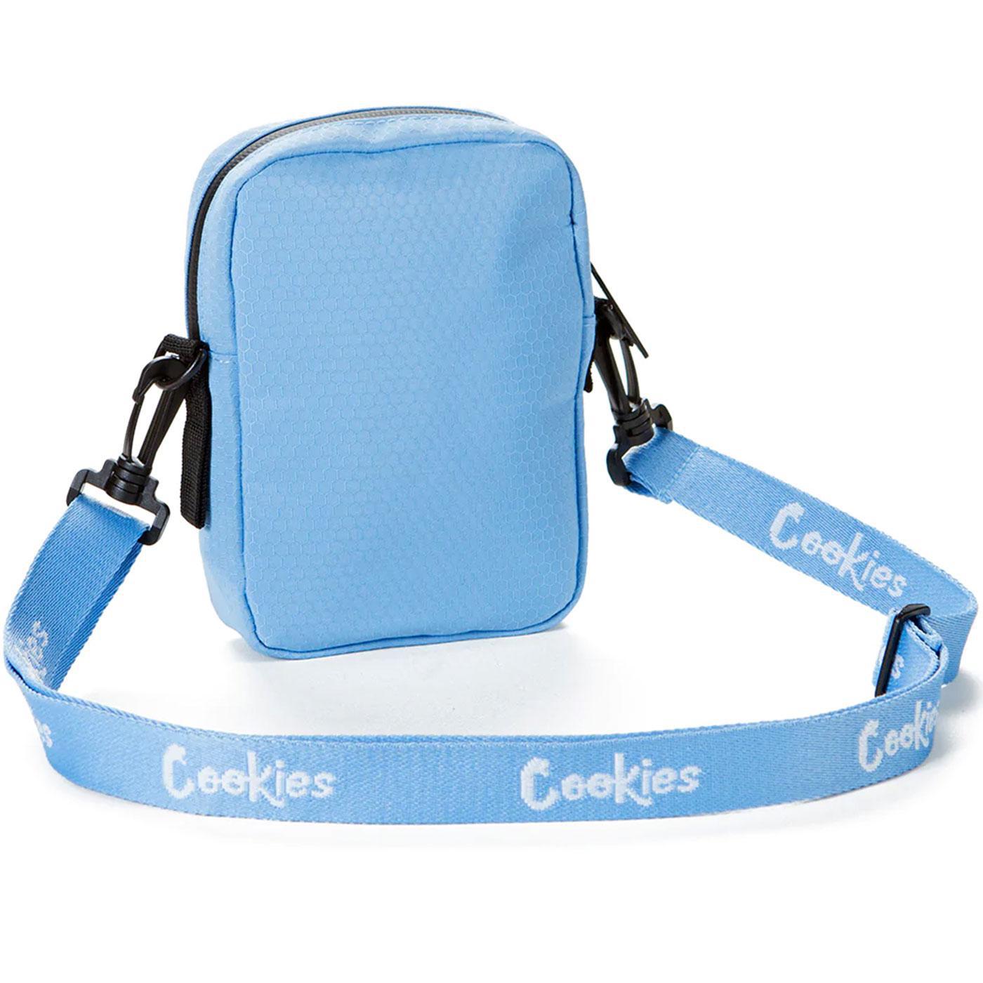 Layers Smell Proof Nylon Shoulder Bag (Blue) Rear | Cookies Clothing