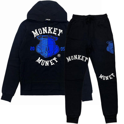 Broken Monkey Set (Black) | Monkey Money Clothing