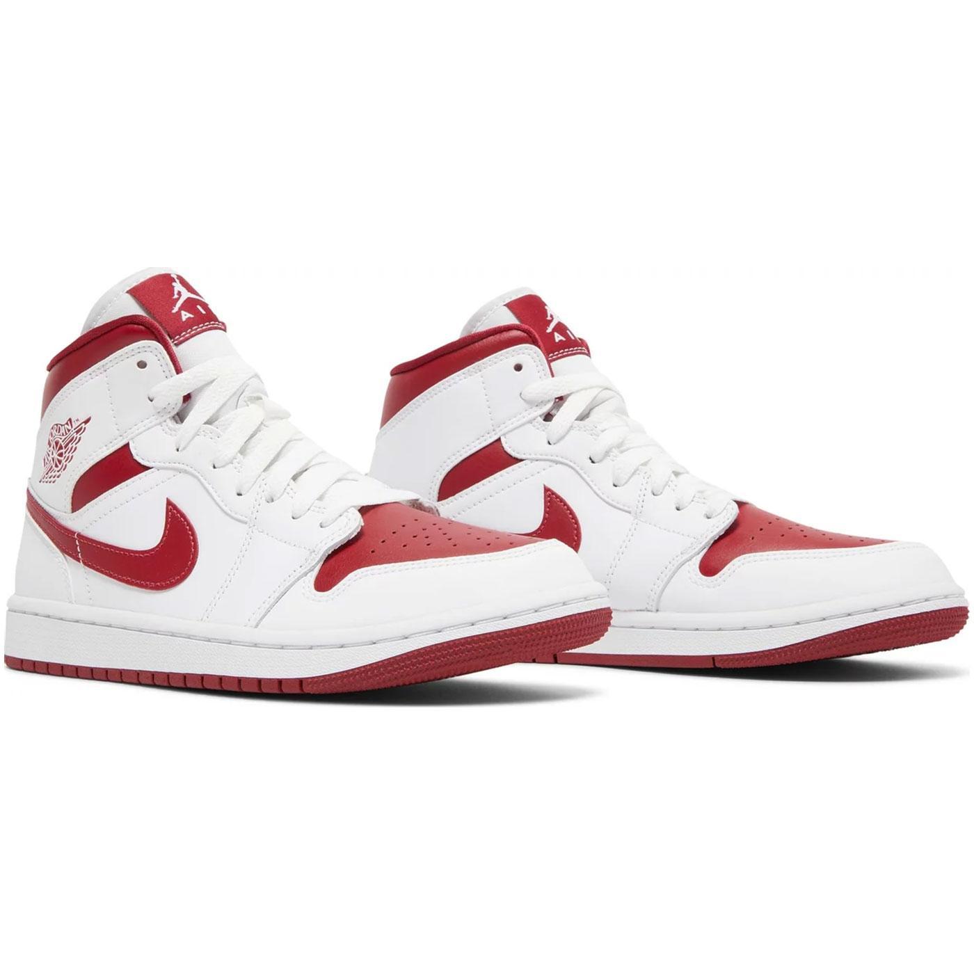 Wmns Air Jordan 1 Mid 'White Pomegranate' BQ6472 161 – Urban