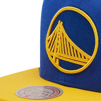 Team Two Tone Snapback HWC Golden State Warriors Detail | Mitchell & Ness