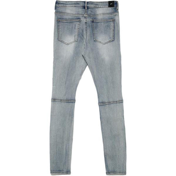 Destroy Fabric Jeans (Blue) Rear | Sixth June