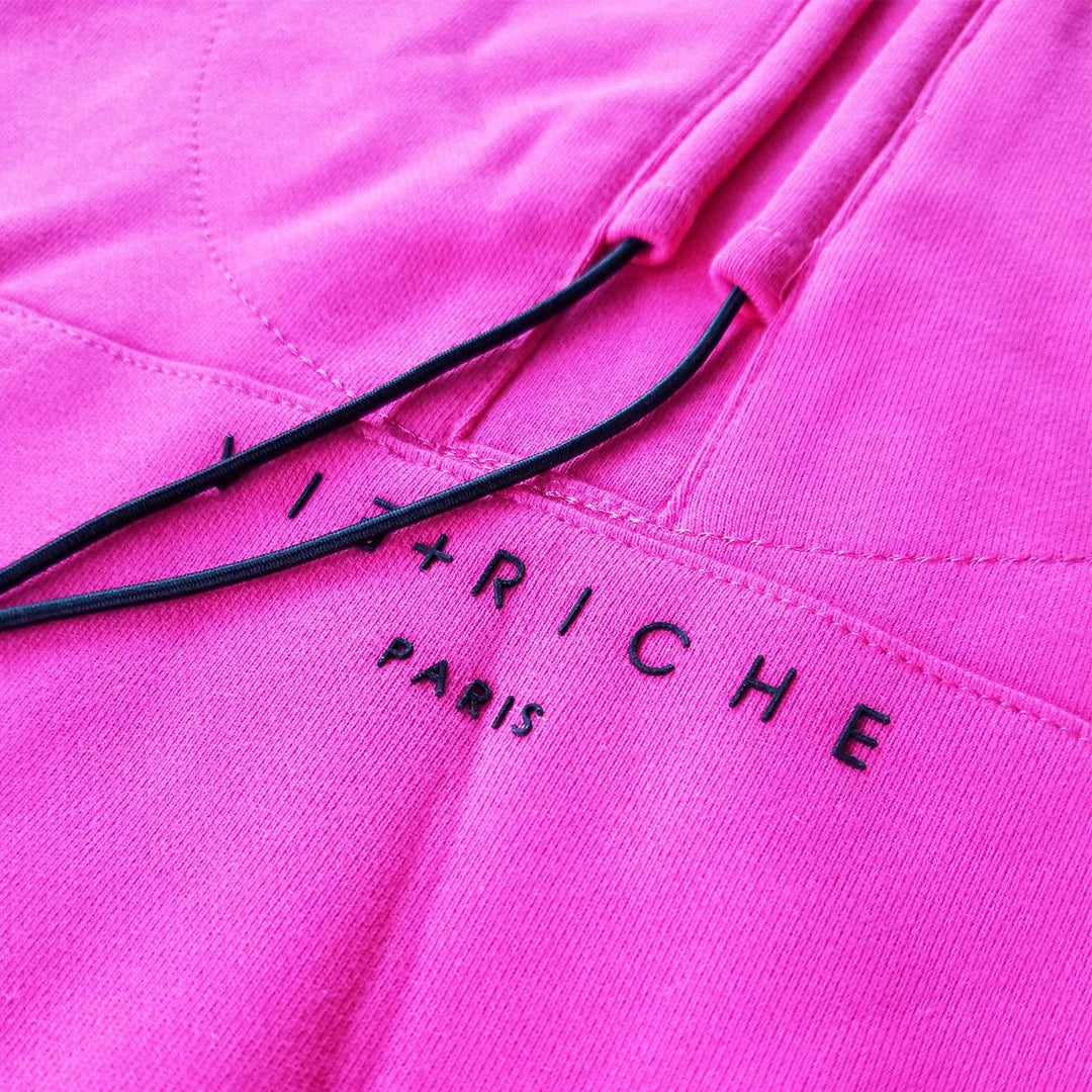 Clean Staple Hoody (Pink) Details | VIE+RICHE