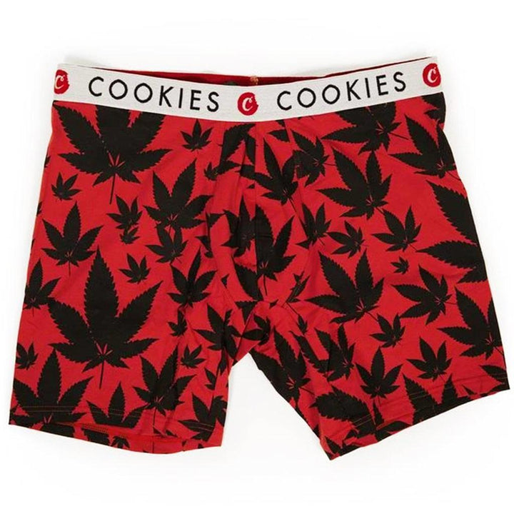Men's Leaf Boxer Briefs (Red) | Cookies Clothing