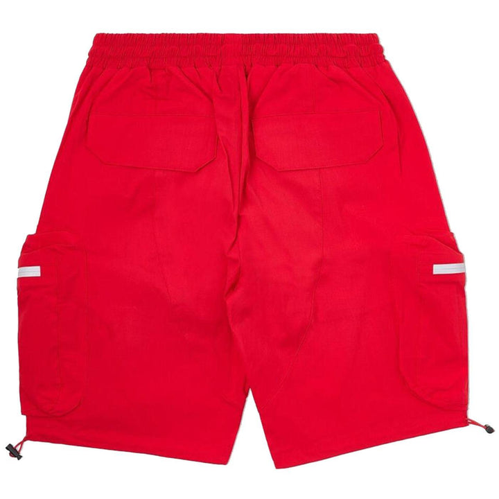 Combat Nylon Shorts 3M (Red) Rear | 8&9 Clothing