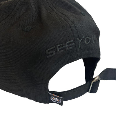 Owl Vision Hat (Full Black) Rear | See You