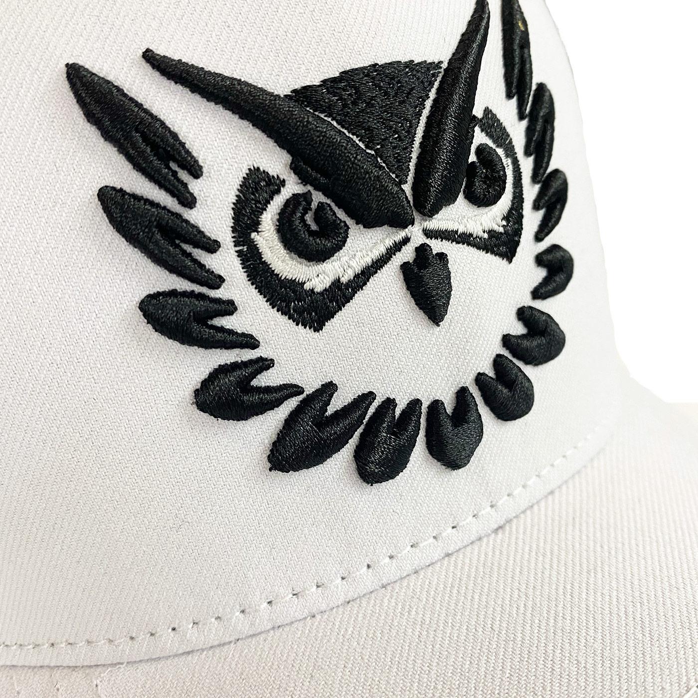 Owl Vision Hat (White/Black) Detail | See You