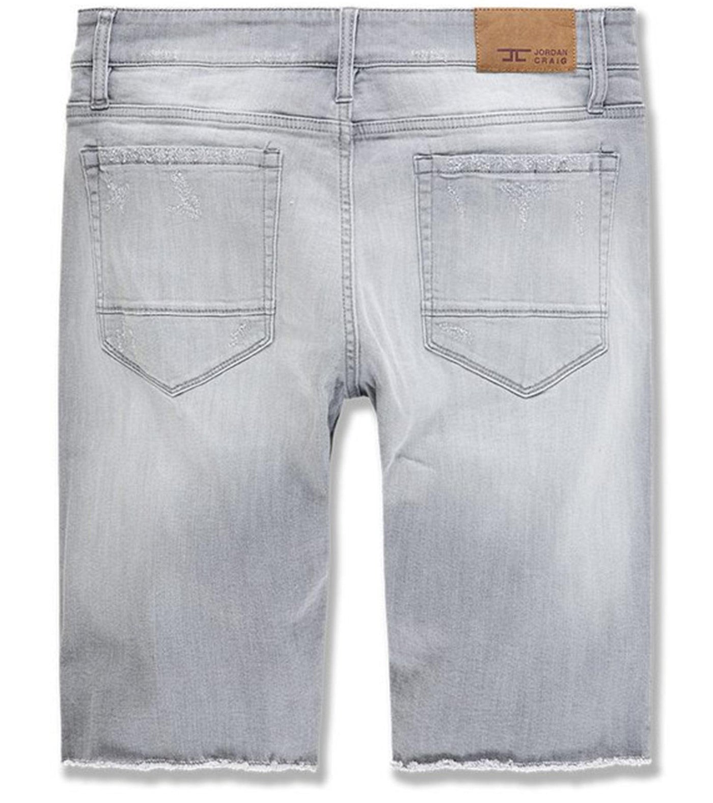 Edison Denim Shorts (Cement Wash) Rear | Jordan Craig