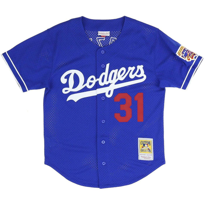 Authentic Mike Piazza Los Angeles Dodgers 1997 Button Front Jersey
