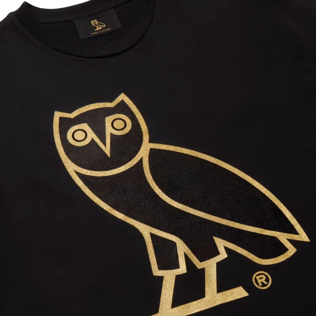 OVO OG Owl T-Shirt (Black) Detail | OVO October's Very Own