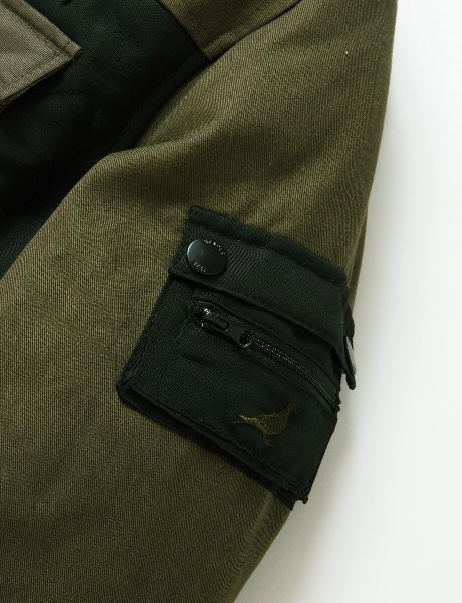 Tactical Bomber Jacket (Olive) Sleeve | Staple Pigeon
