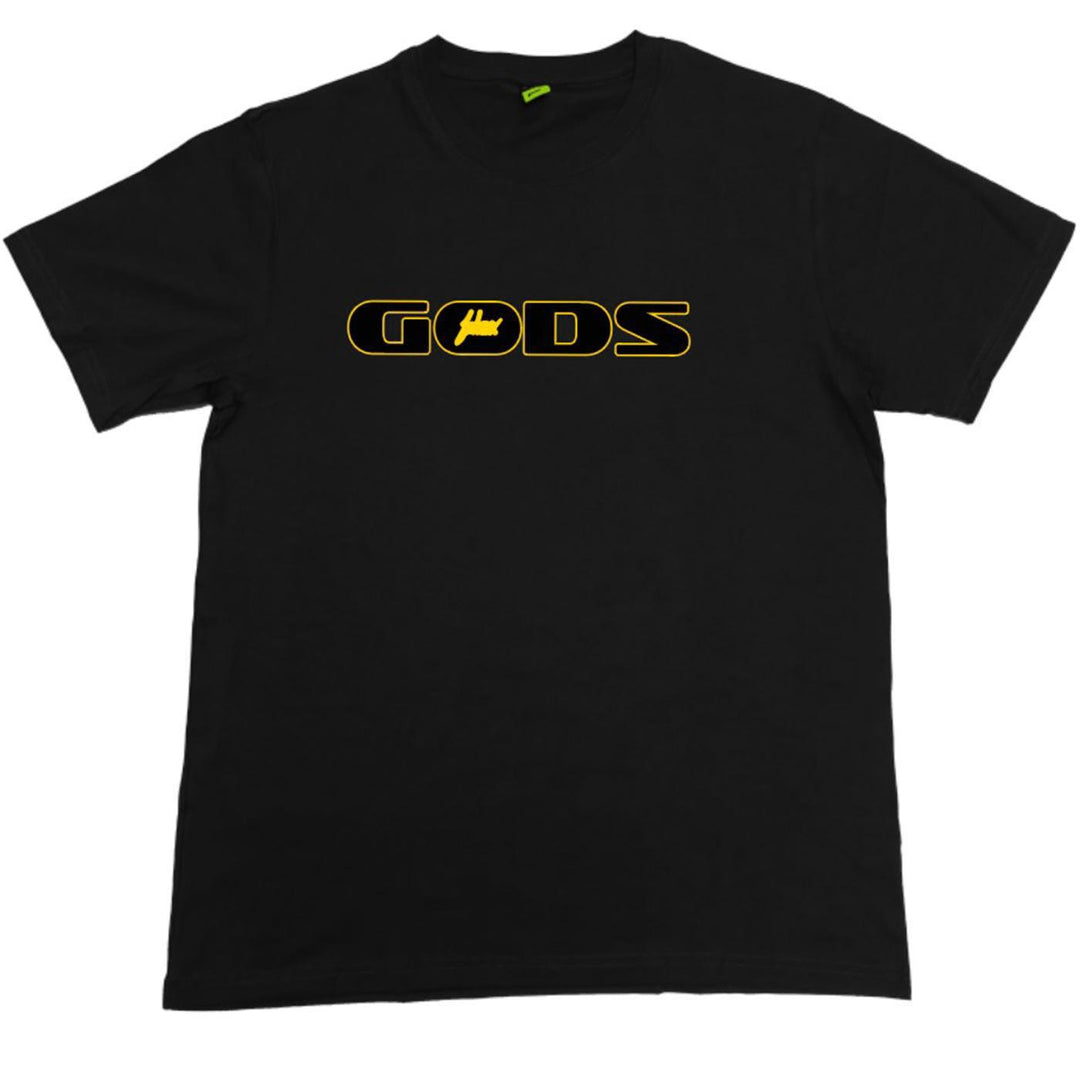 Gods Logo Tee (Black/Gold) | FSHNS Brand
