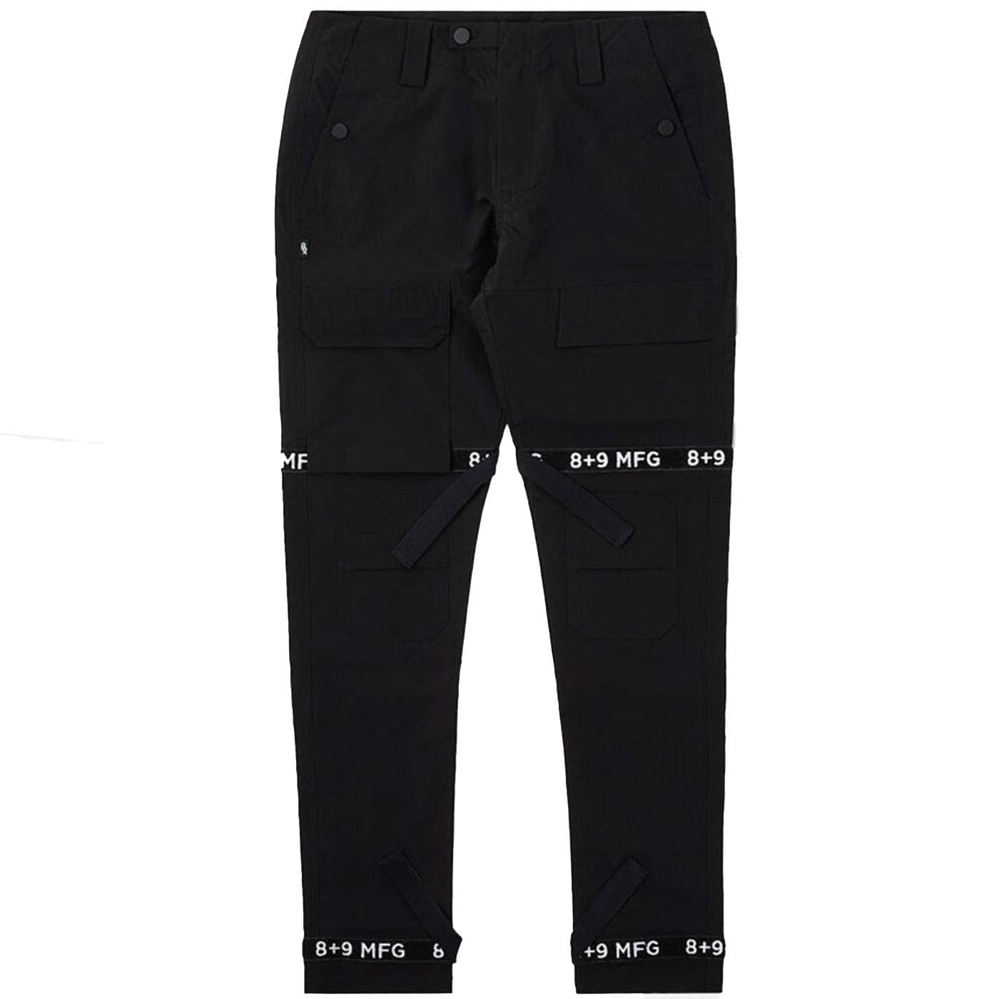 Strapped Up Utility Pants Rip Stop (Black) | 8&9 Clothing Co. 