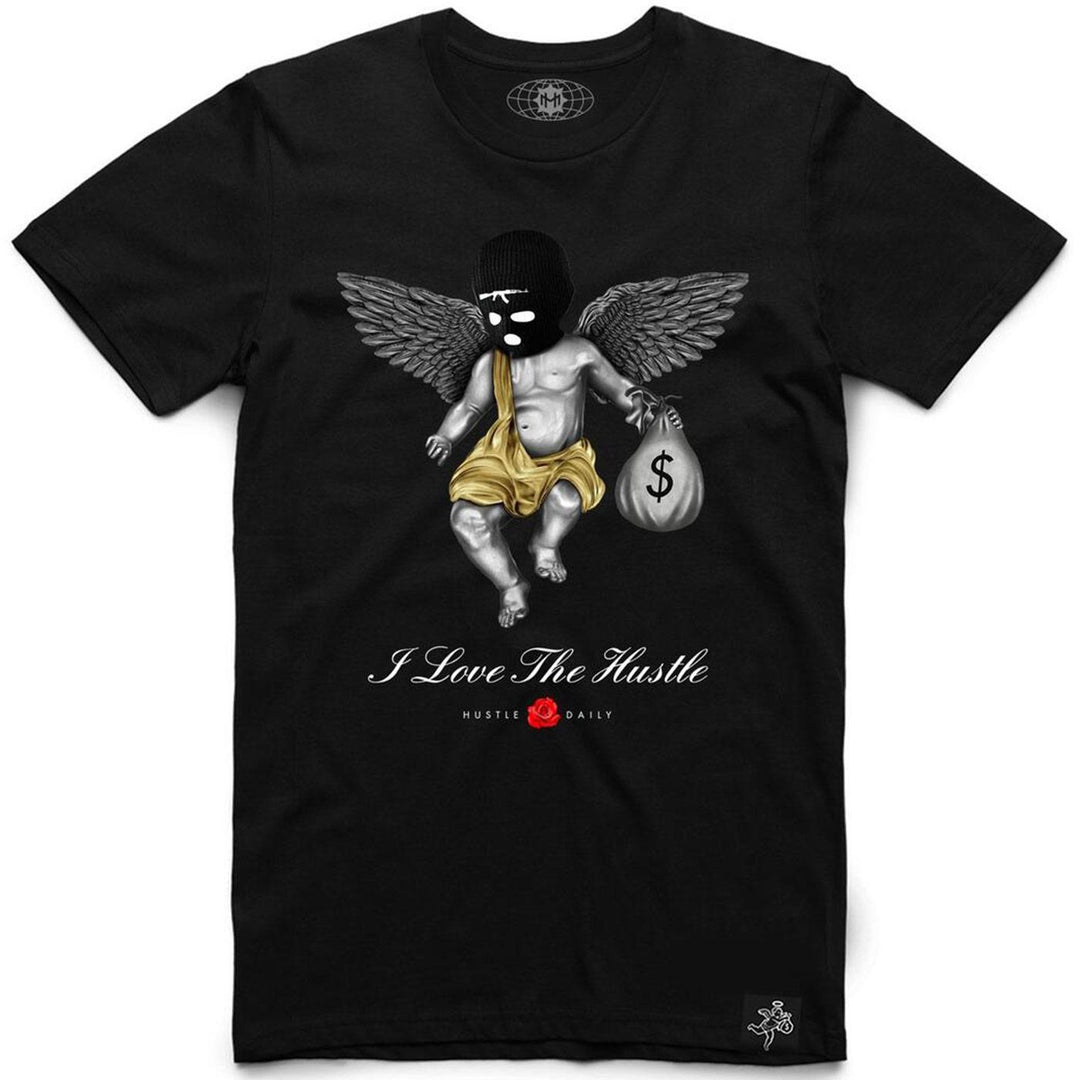 AJ12 RYL Flying Angel Tee (Black) | Hasta Muerte Clothing
