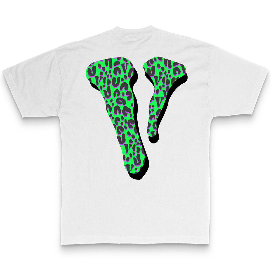 Cheetah Hair T-Shirt (White) Rear | Rodman x Vlone