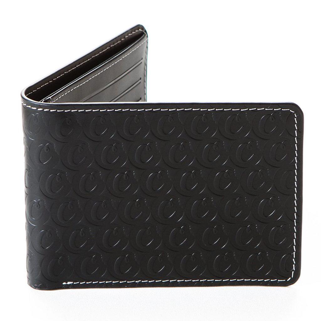 Leather Monogram Wallet (Black) | Cookies Clothing