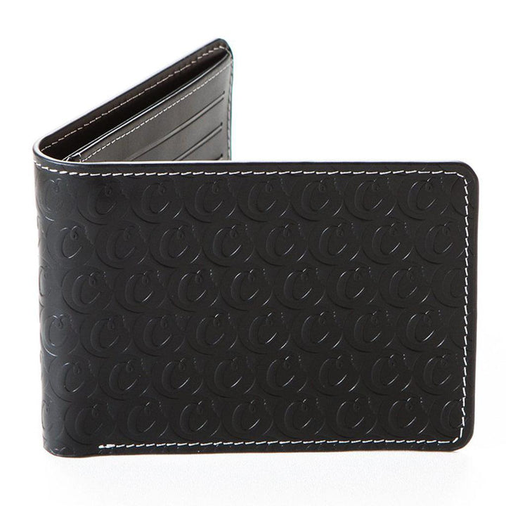 Leather Monogram Wallet (Black) | Cookies Clothing