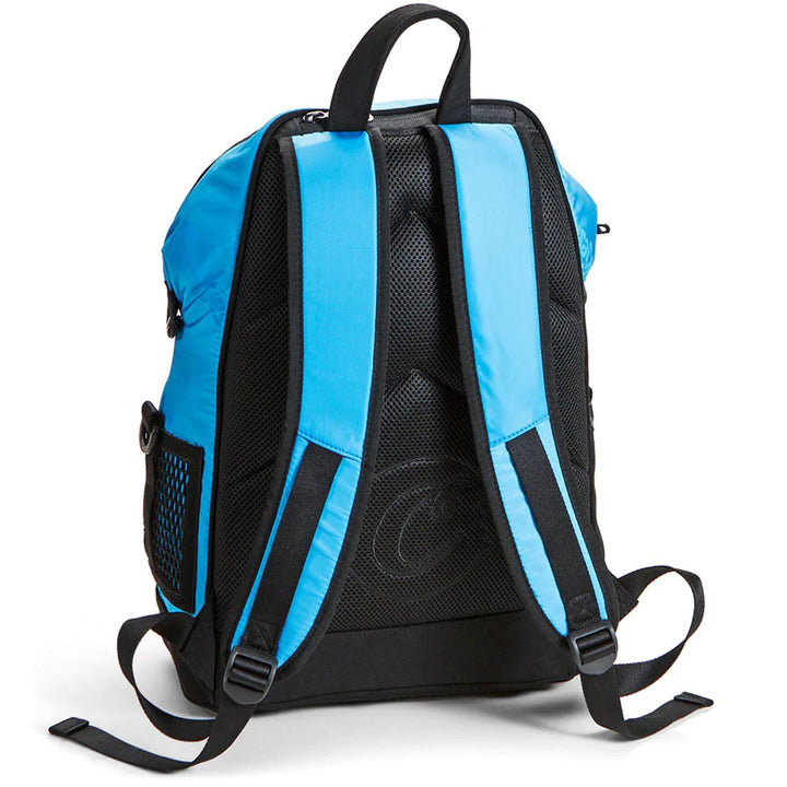 Luxe Satin Smell Proof Backpack (Blue) Rear | Cookies Clothing
