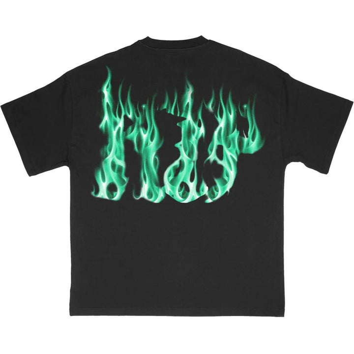 Reaper Flame Tee (Black) Rear | Rest In Paradise