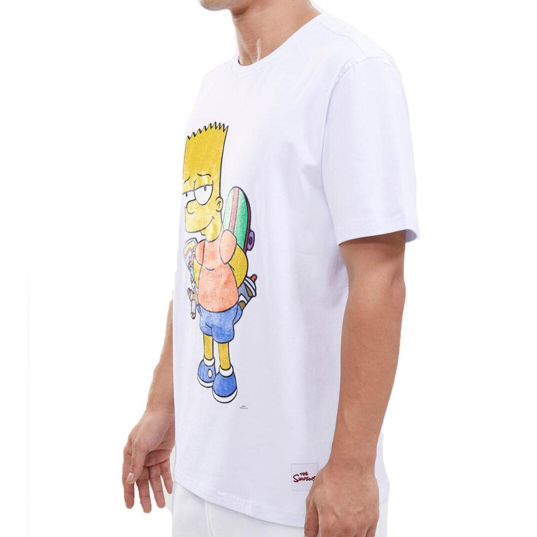 Scheming Bart Tee (White) Side | Freeze Max
