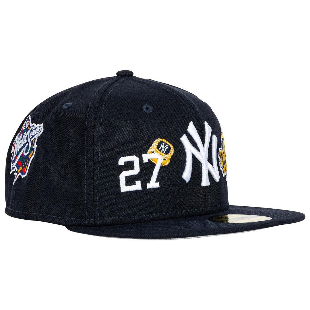 New Era Yankees 59Fifty Count The Ring Fit Hat (Navy) Side