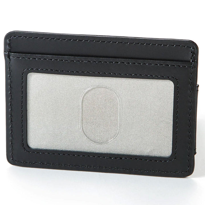 Big Chips and Cookie Money Clips Leather Card Holder (Black) Rear