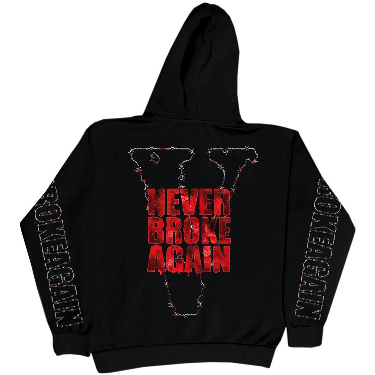 NeverBrokeAgain Vlone Haunted Hoodie Black