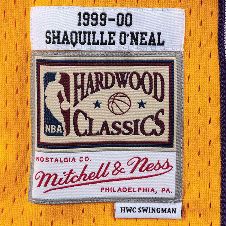 Swingman Jersey Los Angeles Lakers Home 1999-00 Shaquille O'Neal Detail