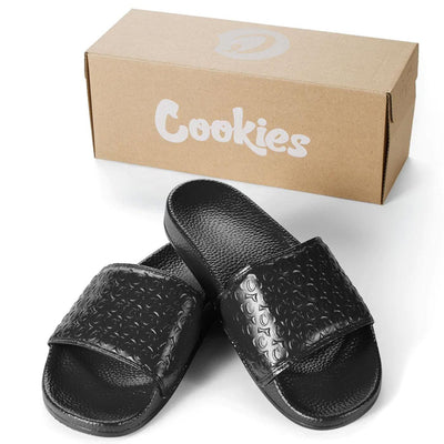 Cookies Monogram Slides (Black) | Cookies Clothing