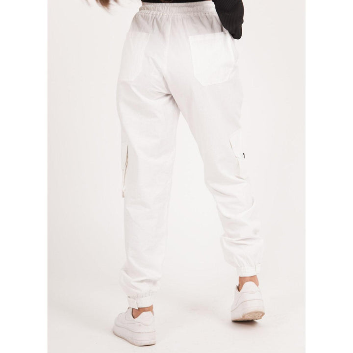 Large Cargo Pants (White) Rear Fit | Sixth June