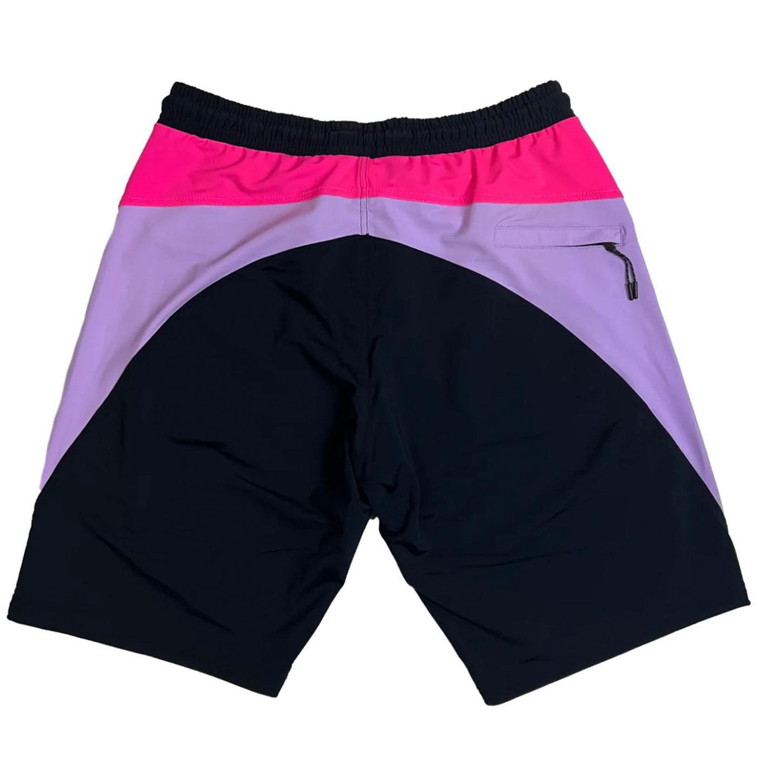 Trident Swimshort Poseidon (Black/Lilac/Pink) Rear | FSHNS Brand