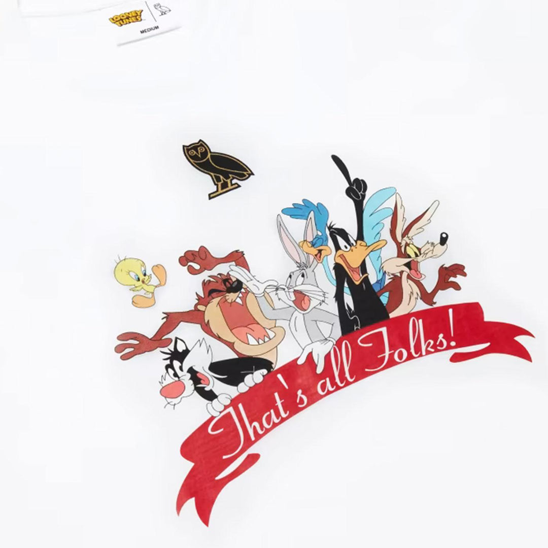 Looney Tunes™ x OVO® Long Sleeve T-Shirt (White) Detail