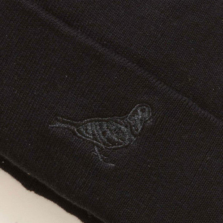 Broadway Pigeon Beanie (Black) Detail | Staple Pigeon