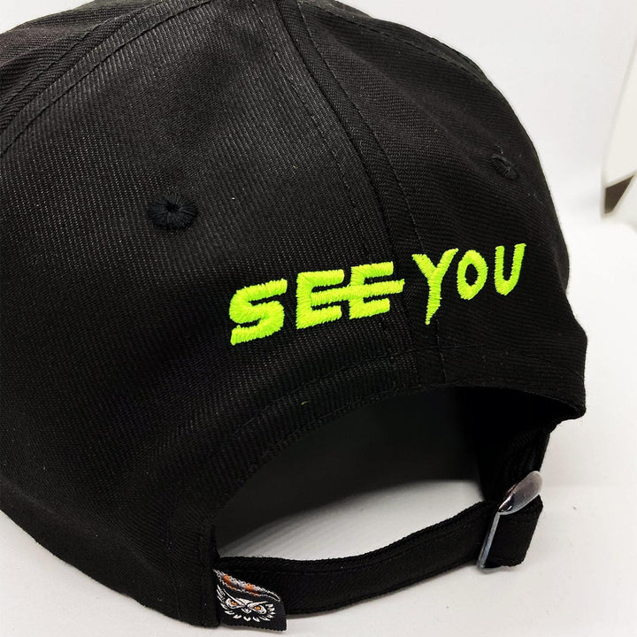 Owl Vision Hat (Black/Neon) Rear | See You