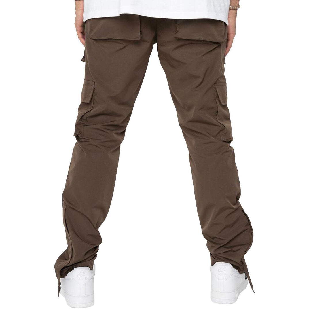 Snap Cargo Pants (Brown) Rear | EPTM