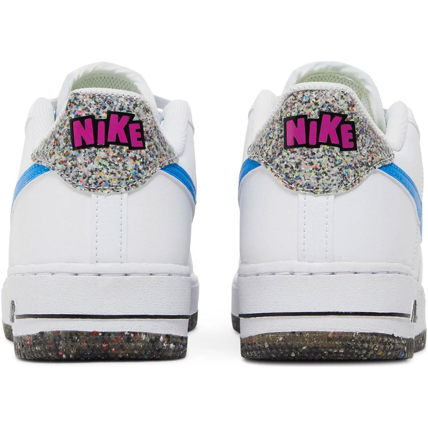 nike air force iridescent white