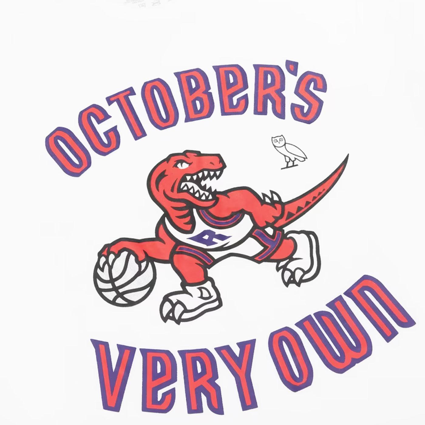 OVO / Mitchell & Ness '95 Raptors OG Owl T-Shirt (Red)