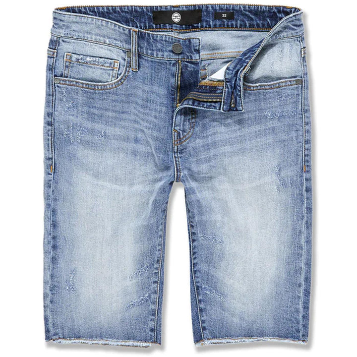 Hartford Denim Shorts (Medium Blue) | Jordan Craig