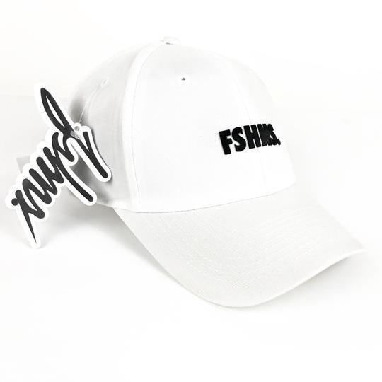 FSHNS Bold Logo Silicone Dad Hat (White/Black)