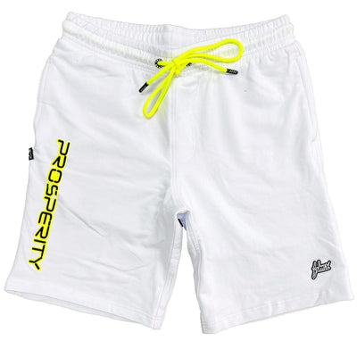 Premium Sweatshorts Neo (White/Neon Yellow) | FSHNS Brand