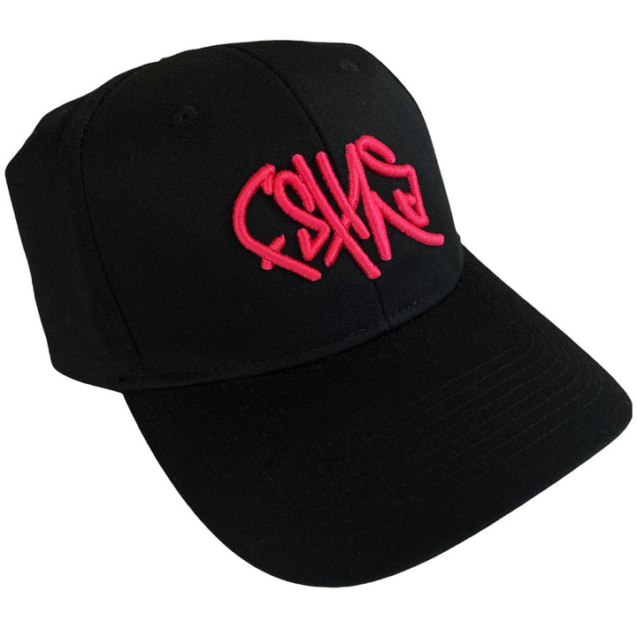 Graffiti Hat (Black/Fuchsia) | FSHNS Brand