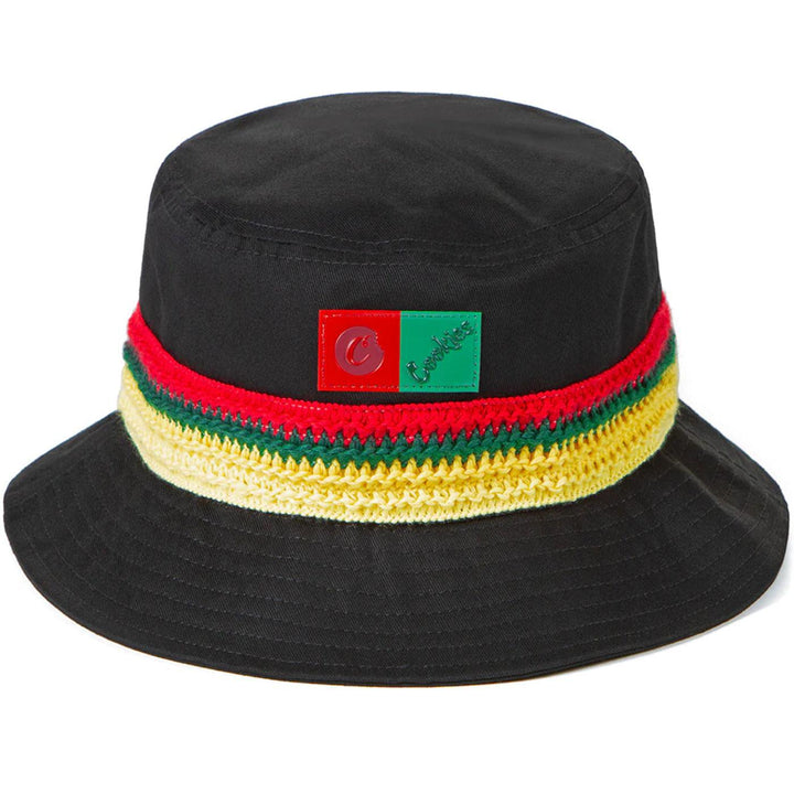 Montego Bay Bucket Hat (Black) Rear | Cookies Clothing