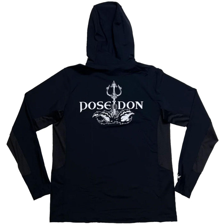 Trident Hooded Shirt Poseidon (Black) Rear | FSHNS Brand