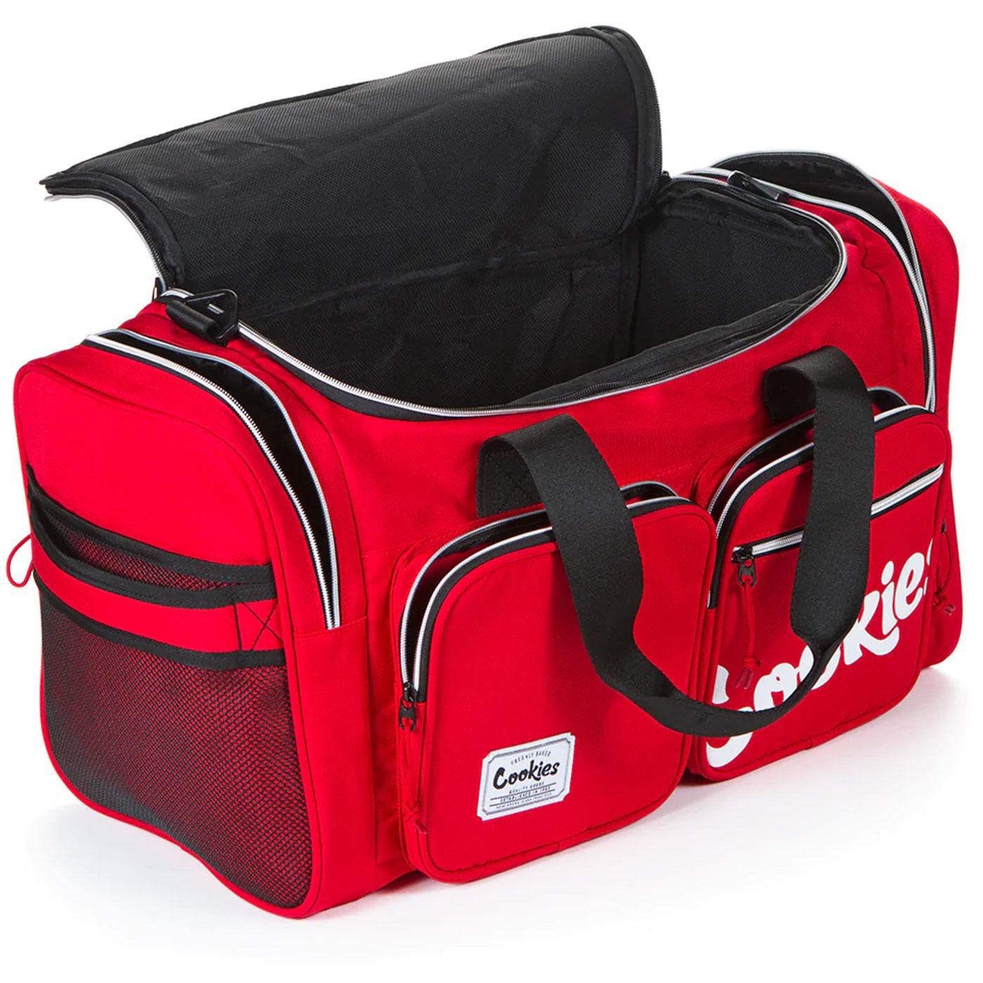 Heritage Smell Proof Duffle Bag (Red) Open | Cookies Clothing