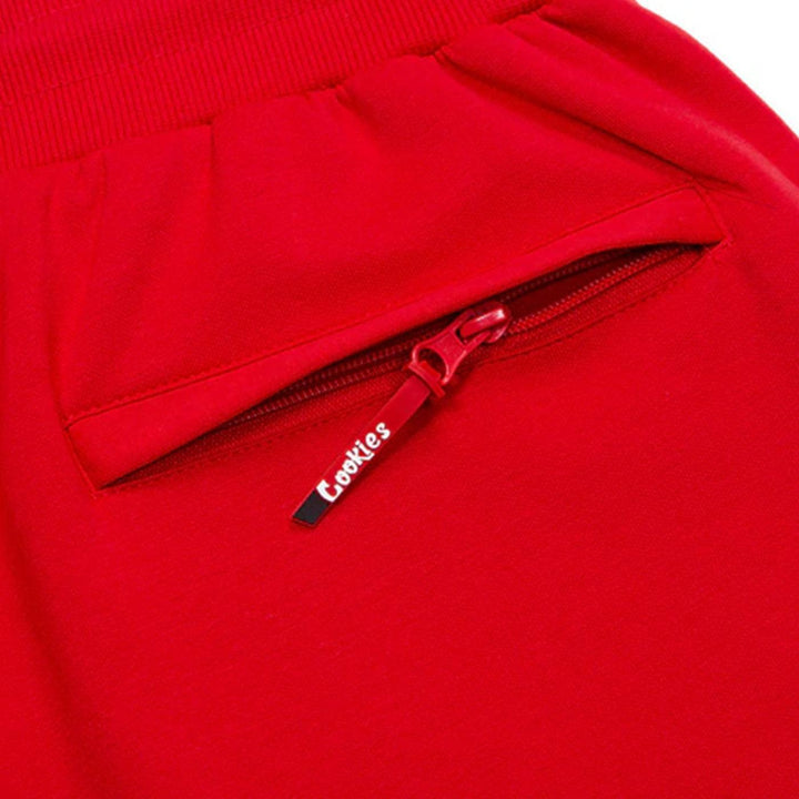 Loud Pack Sweatshorts (Red) Detail | Cookies Clothing