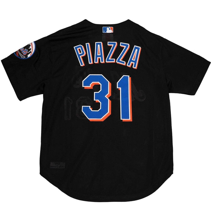 Authentic Mike Piazza New York Mets 2000 Button Front Jersey Rear