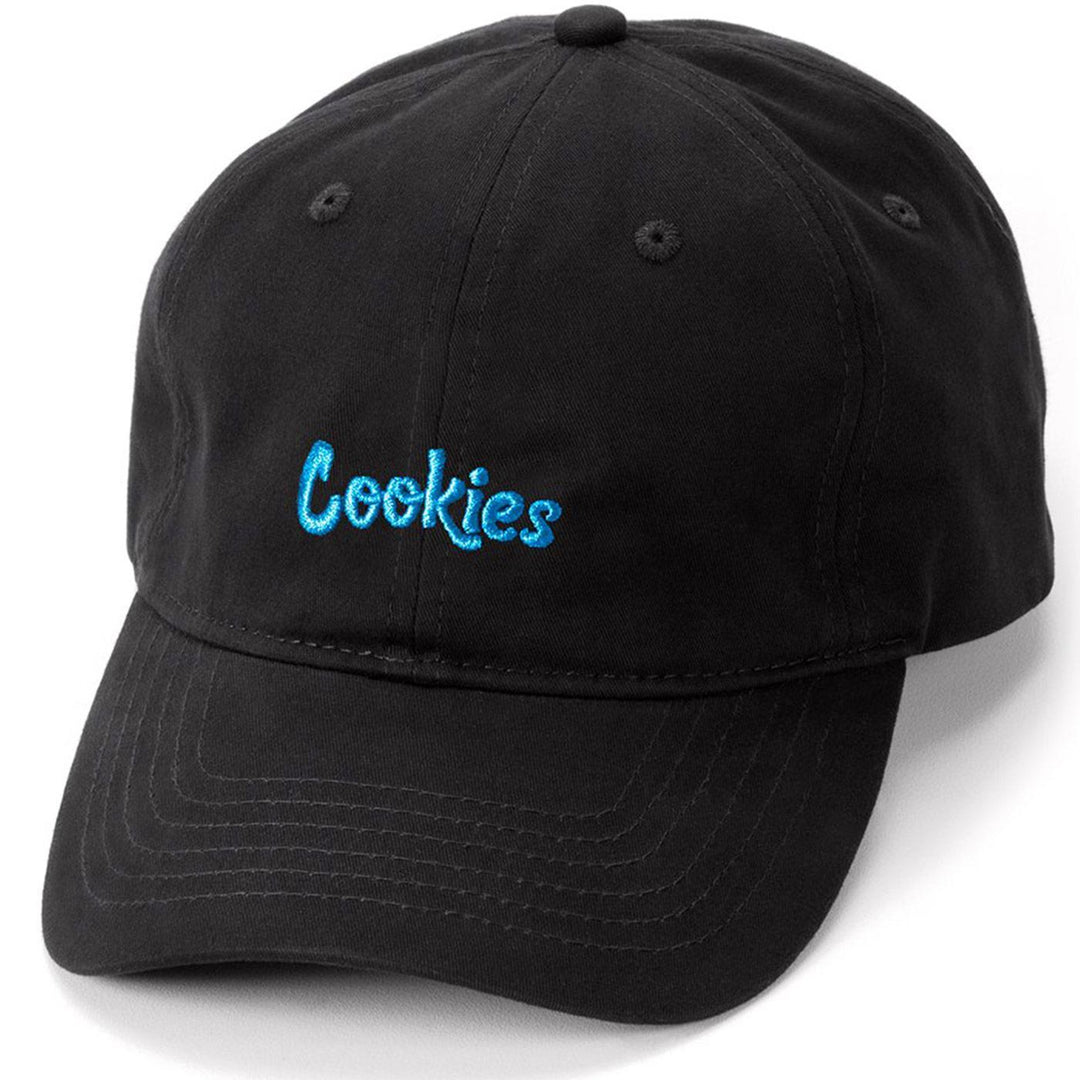 Original Logo Black Dad Cap (Blue) | Cookies Clothing