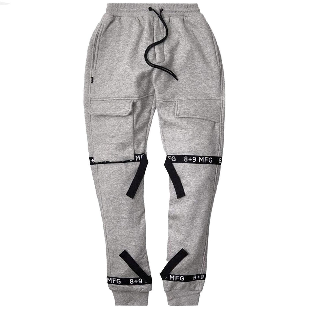 Strapped Up Sweatpants (Grey) | 8&9 Clothing Co.